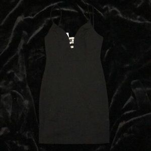 Black mini dress